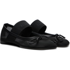 MM6 Maison Margiela Black Anatomic Numeric Ballerina Flats