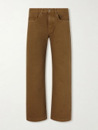 Massimo Alba - Oceano Straight-Leg Cotton Trousers - Brown