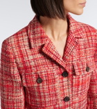 Prada Wool, cotton, and silk tweed jacket