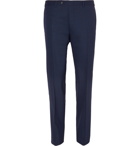 Canali - Navy Slim-Fit Mélange Stretch-Wool Suit Trousers - Navy