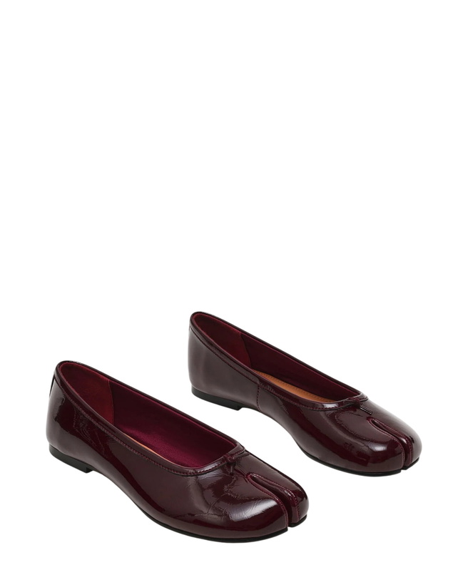 Photo: Steve Madden Calico Flats in Burgundy Patent