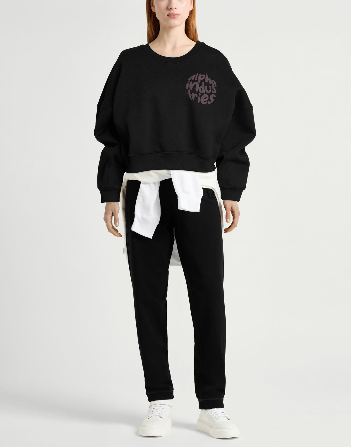 Alpha Industries Womens Sweatshirt in Black