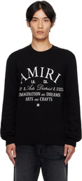 AMIRI Black 'AMIRI Arts District' Crew Sweater