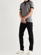 HUGO BOSS - Parlay Contrast-Tipped Cotton Polo Shirt - Black