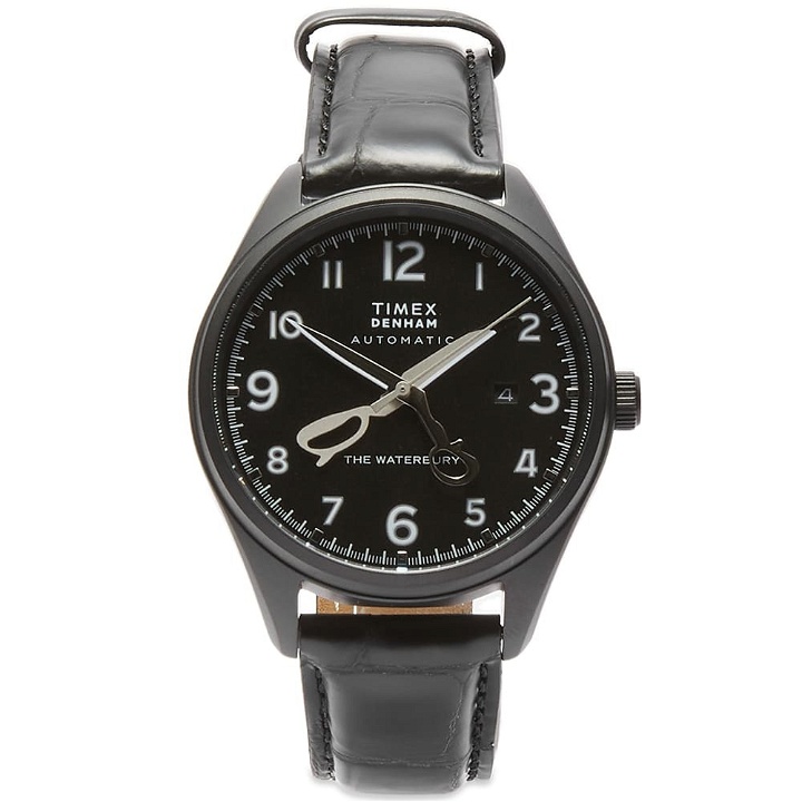 Photo: Timex x Denham Waterbury Traditional Automatic 42mm Watch in Black