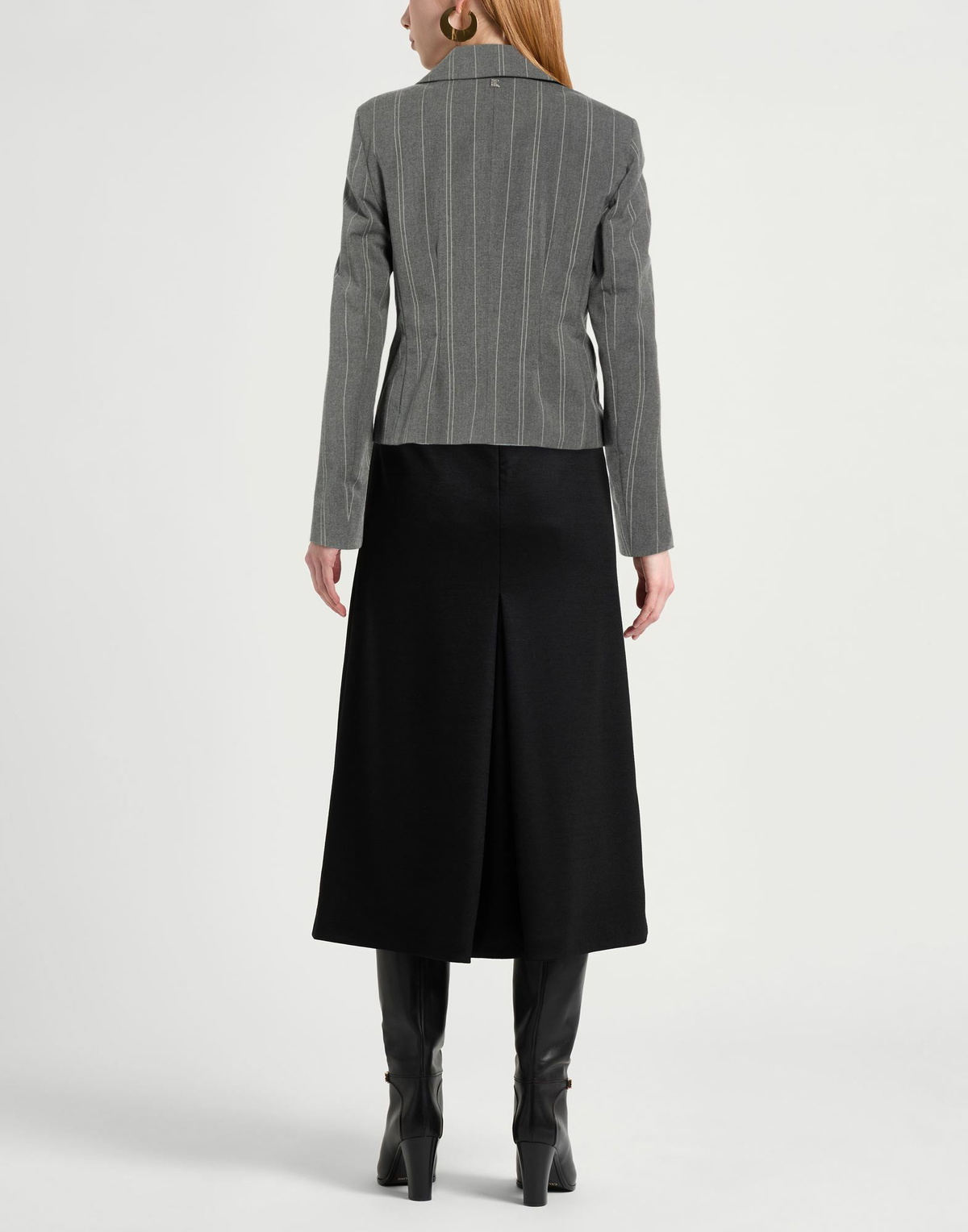 Manila Grace Womens Blazer in Grey