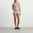 My Mum Made It Women's Ruffled Micro Shorts in Wisteria