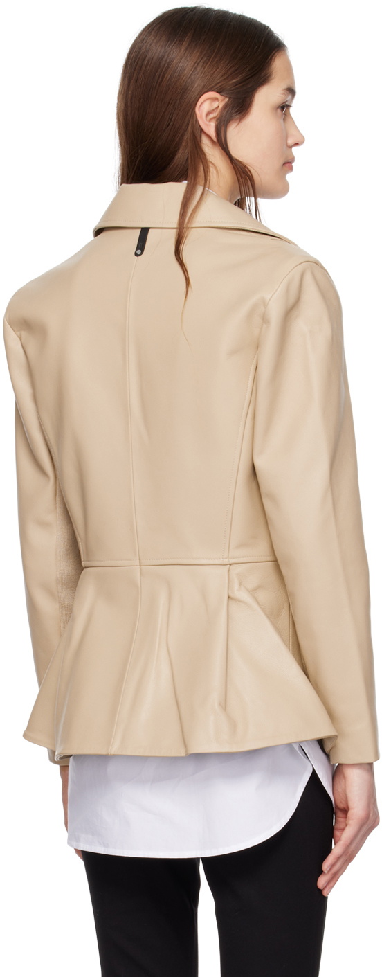 MACKAGE Beige Day Leather Jacket
