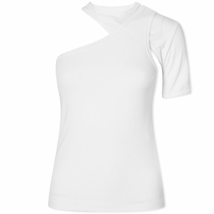 Photo: RtA Women's Azalea Asymmetric T-Shirt in White