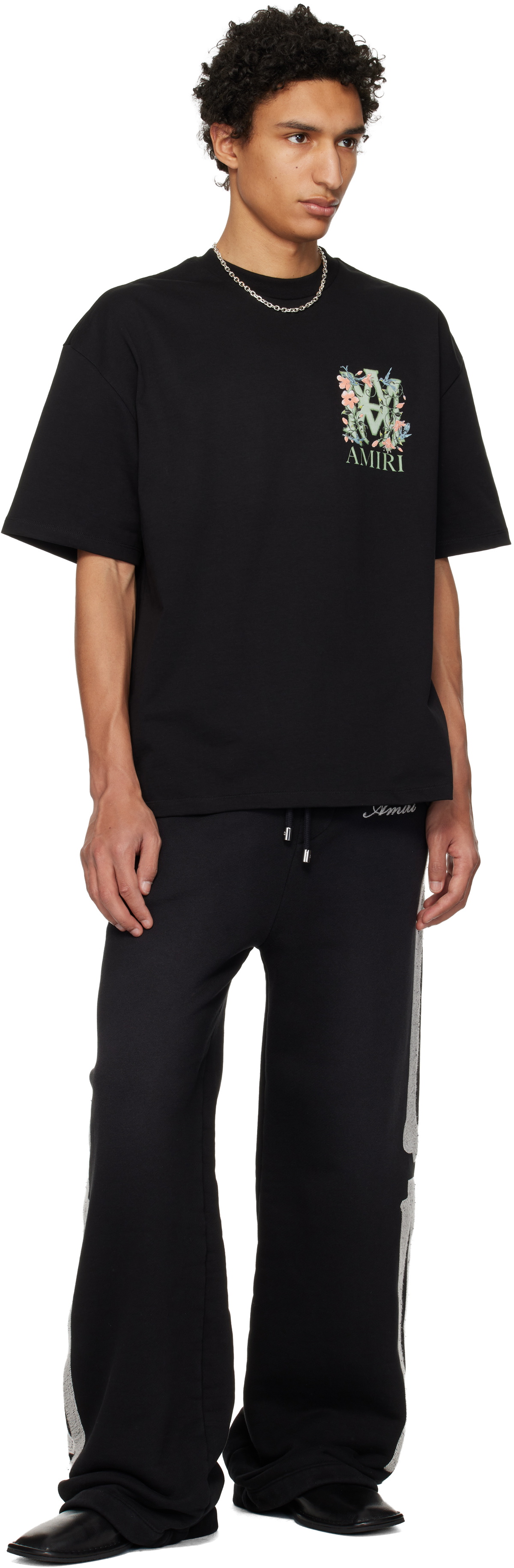 AMIRI Black Slip On Loafers