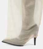 Alexander McQueen Bag faux leather knee-high boots