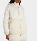 Moncler Paneled zip-up hoodie