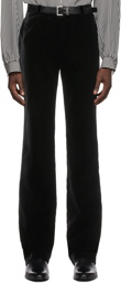 Saint Laurent Black Velvet Trousers