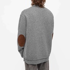 Maison Margiela Men's Insert Cardigan in Medium Grey Melange