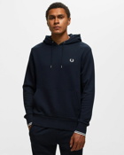 Fred Perry Tipped Hooded Sweatshirt Blue - Mens - Hoodies