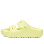 Crocs Women's Classic Cozzzy Sandal in Sulphur