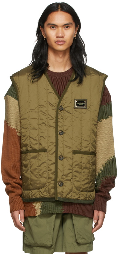 Photo: Dolce & Gabbana Khaki Reborn To Live Vest