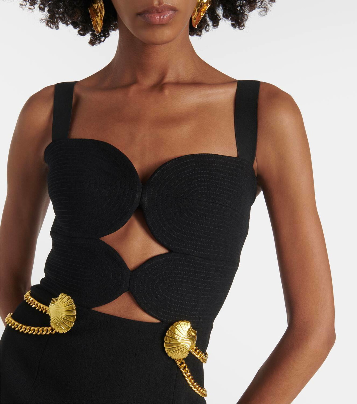 新作【Rebecca Vallance】Chelsea embellished cutout dress Rebecca Vallance Chelsea embellished cutout bustier dress