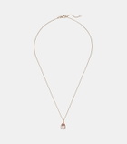 Bucherer Fine Jewellery Blush 18ct rose gold pendant necklace with morganite and diamonds