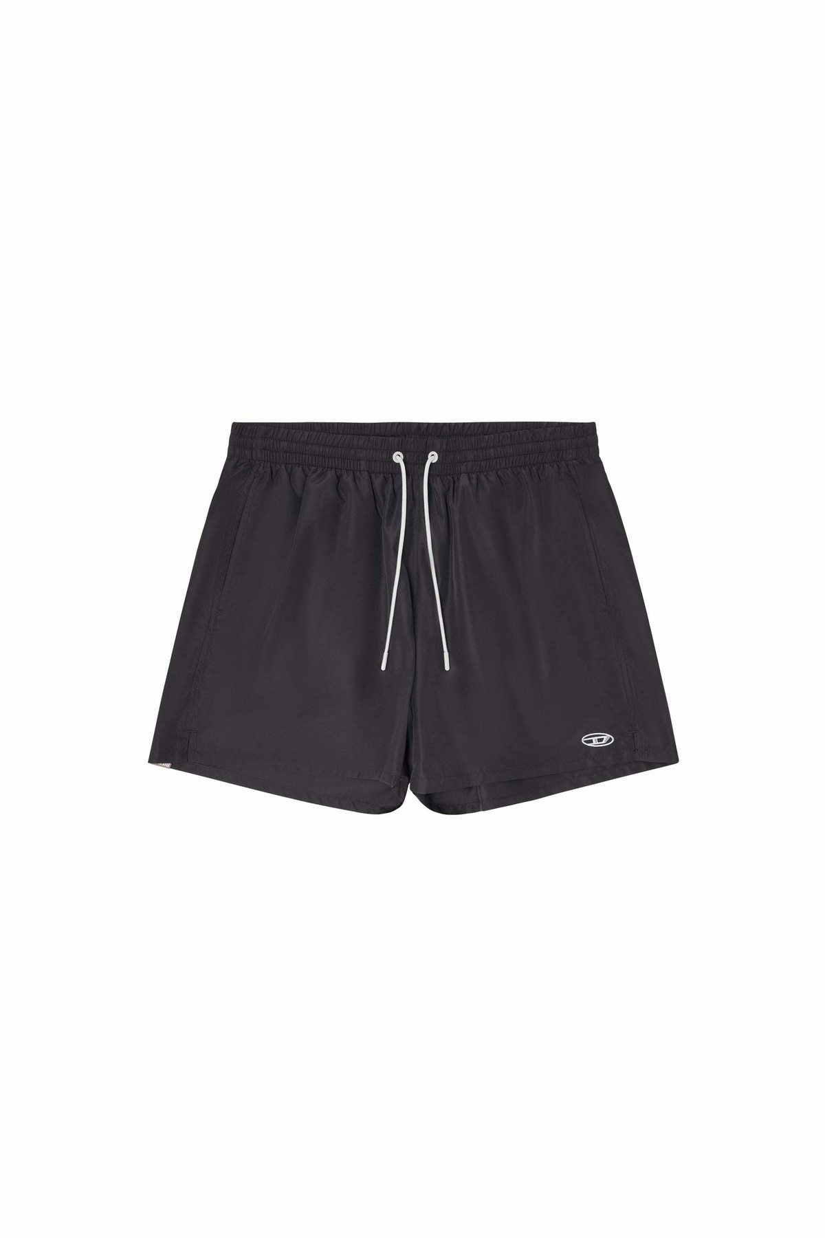 Diesel Swim shorts with metallic Oval D logo - Swim shorts Mens in Black