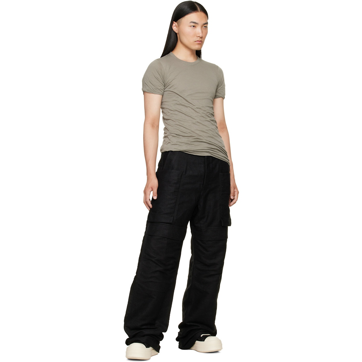 Rick Owens Taupe Tower Double S/S T-shirt