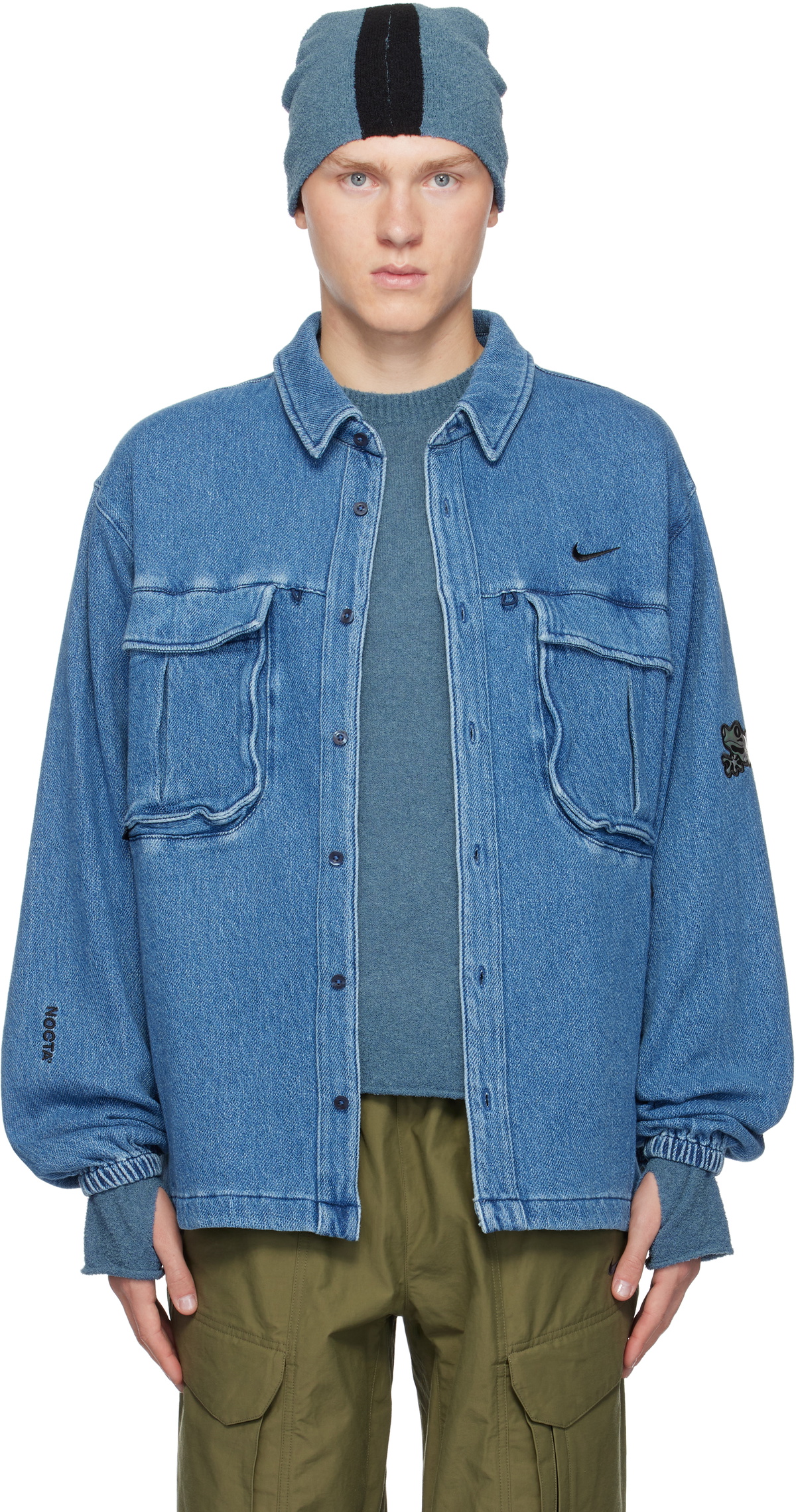 Nike NOCTA ライトブルーシャツ Lサイズ Nike Blue NOCTA Edition Opal Shirt Nike