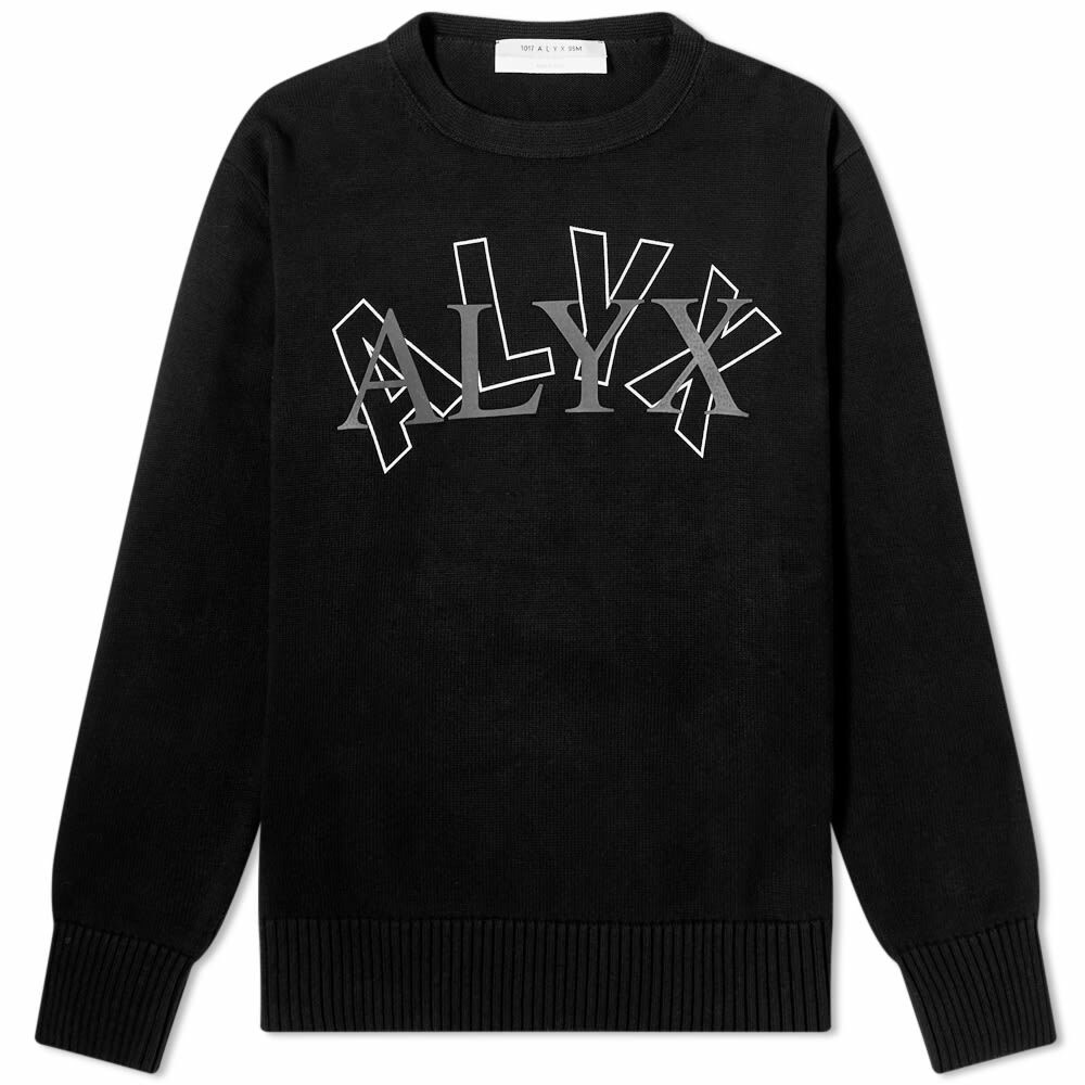 1017 ALYX 9SM Women's Arch Logo Crewneck Sweat in Black 1017 ALYX 9SM