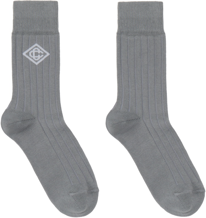Photo: Casablanca Gray Dress Socks