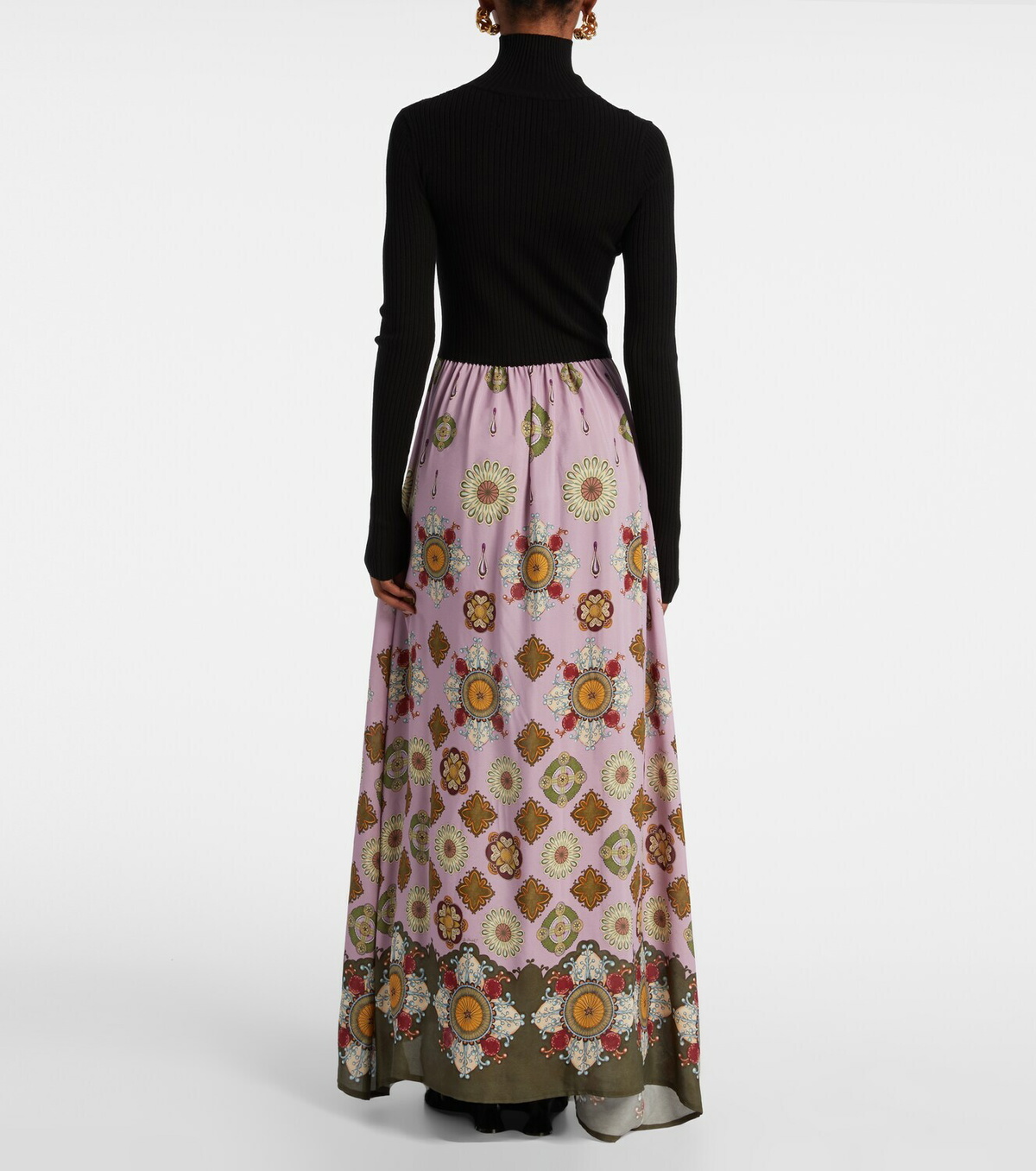 La DoubleJ Lunaria Foulard printed maxi dress