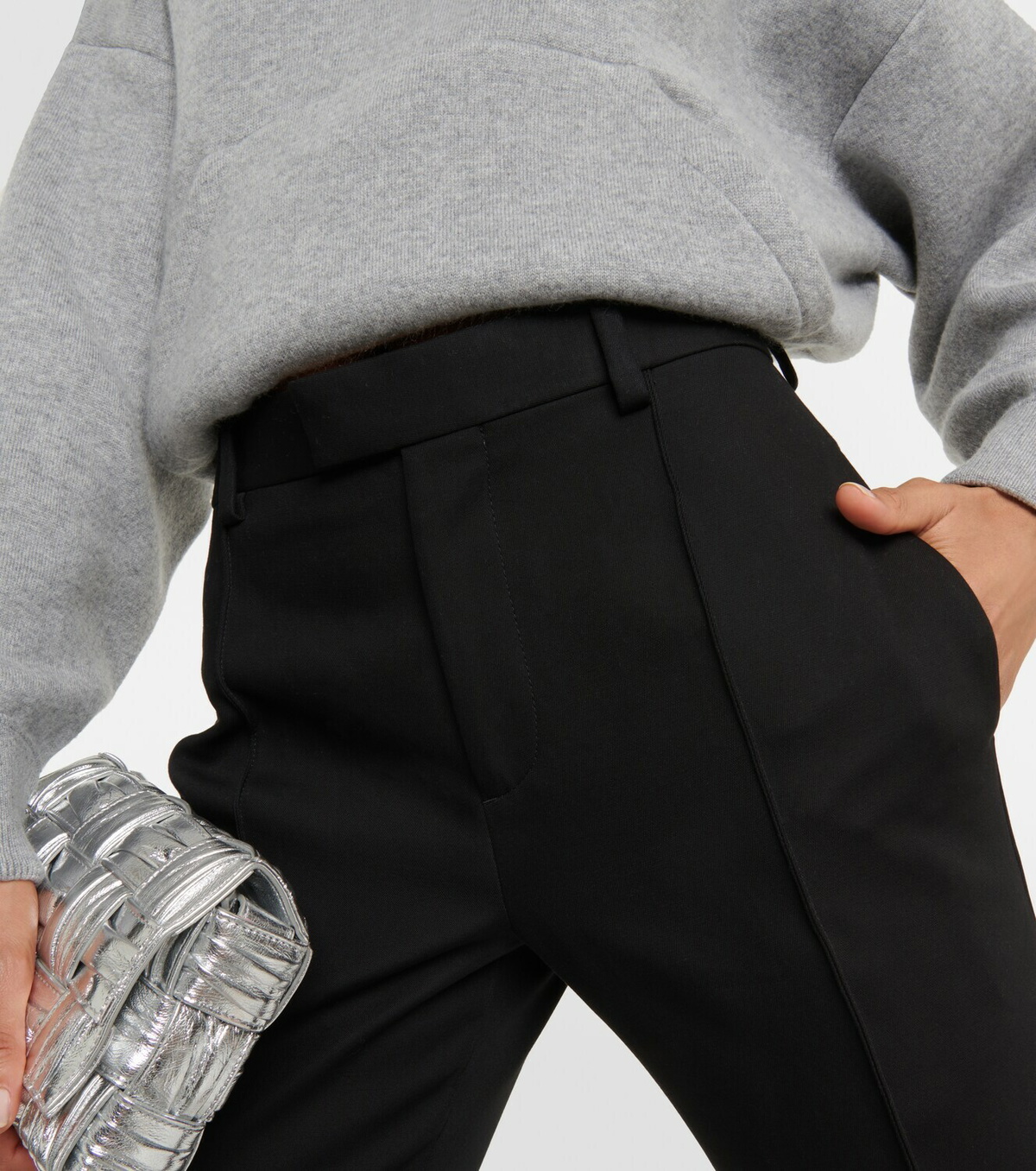 Bottega Veneta Curved shape cotton canvas pants Bottega Veneta