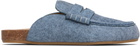 JW Anderson Blue Stitch Loafers