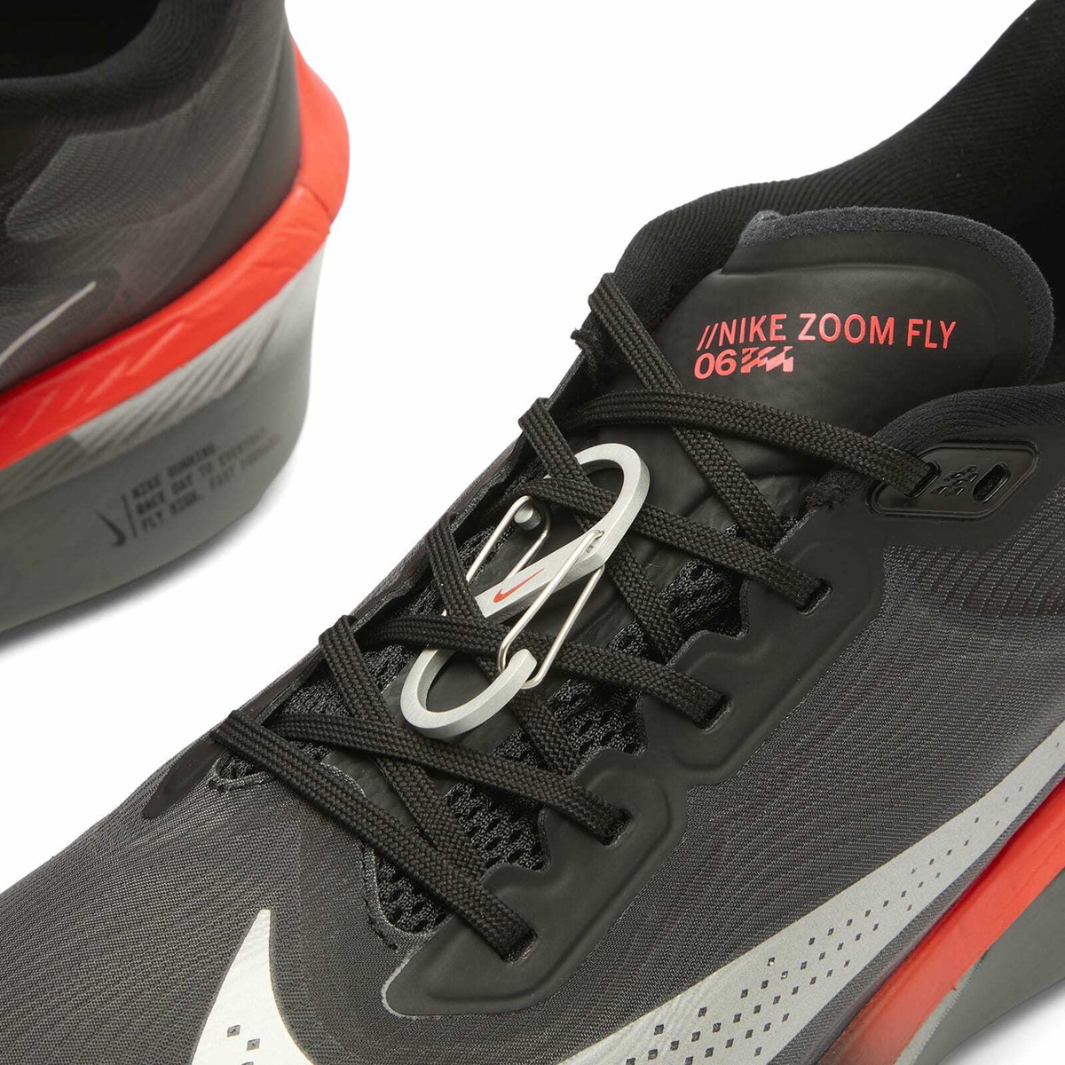 Nike Running Men's Nike Zoom Fly 6 Sneaker in Black/Crimson/Iron Grey