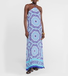 Alexandra Miro Asher printed halterneck maxi dress