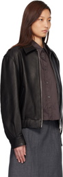 COOR Black Goatskin Blouson Jacket