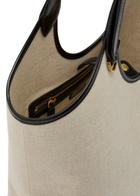 Versace Large Leather and Canvas Tote bag - Black - One Size