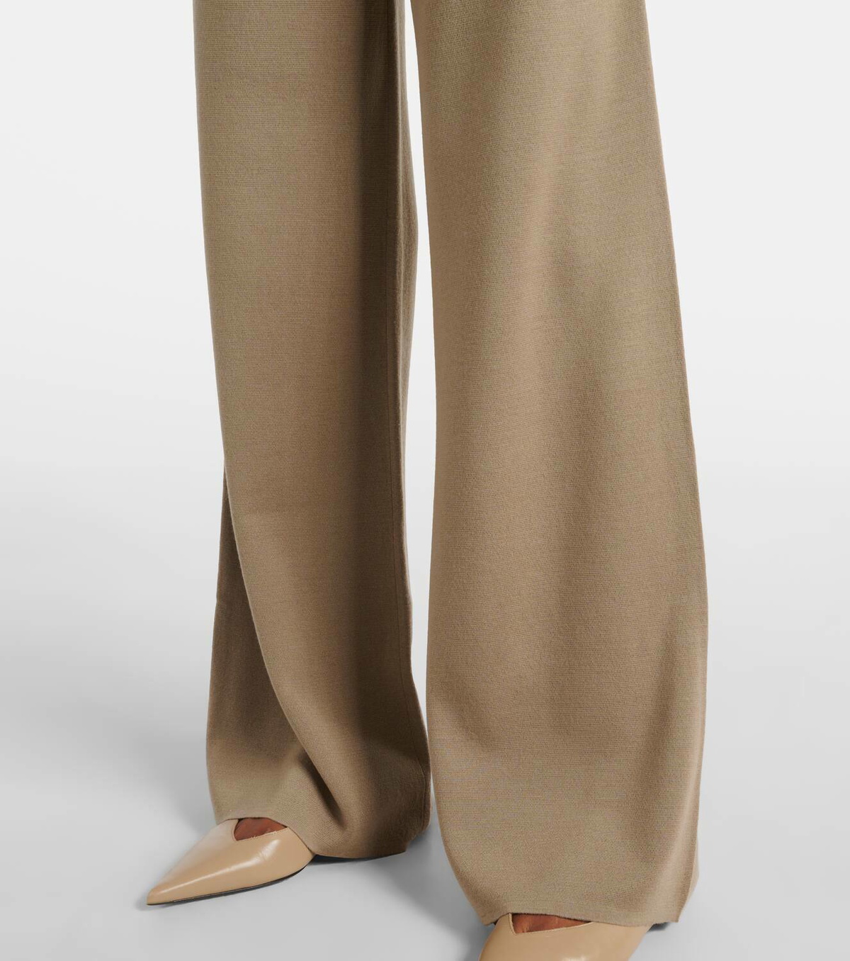 パンツ Max Mara Zigote Trousers In Wool Knit Max Mara Zigote virgin wool wide-leg pants Max Mara