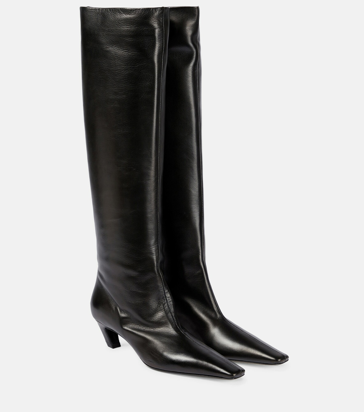 Khaite - Davis leather knee-high boots