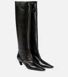 Khaite - Davis leather knee-high boots
