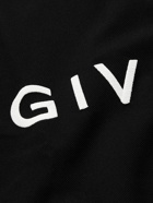 Givenchy - Logo-Embroidered Stretch-Jersey Zip-Up Sweatshirt - Black