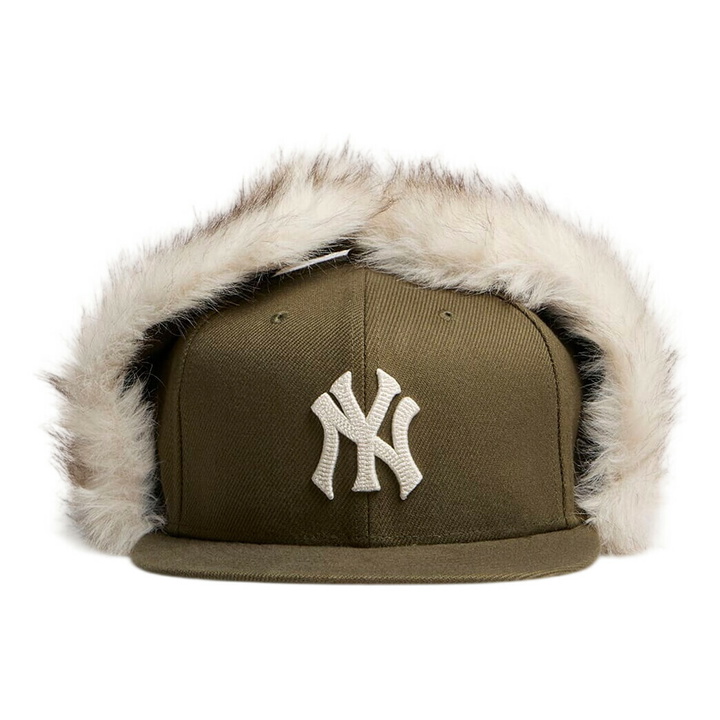 Photo: New Era New York Yankees Chainstitched 59Fifty Dogear Cap in Olive
