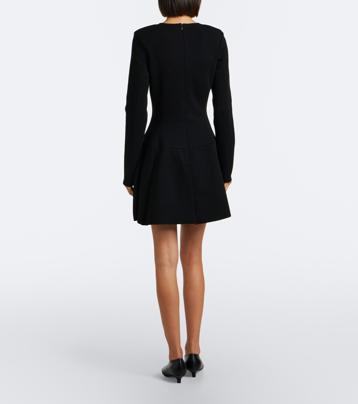 Toteme Pleated wool-blend minidress