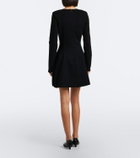 Toteme Pleated wool-blend minidress