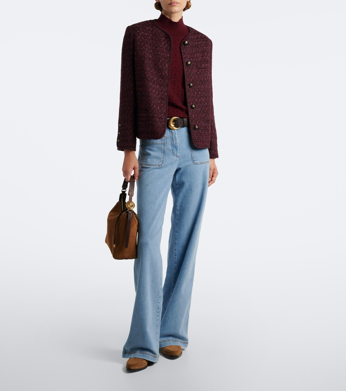 Etro Medium suede shoulder bag