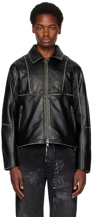 Photo: Andersson Bell Black Zip Leather Jacket
