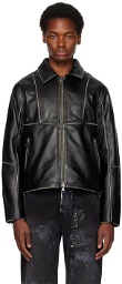 Andersson Bell Black Zip Leather Jacket