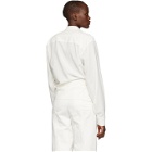 Lemaire White Crepe Twisted Shirt