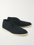 Loro Piana - Open Walk Wish Wool Desert Boots - Blue