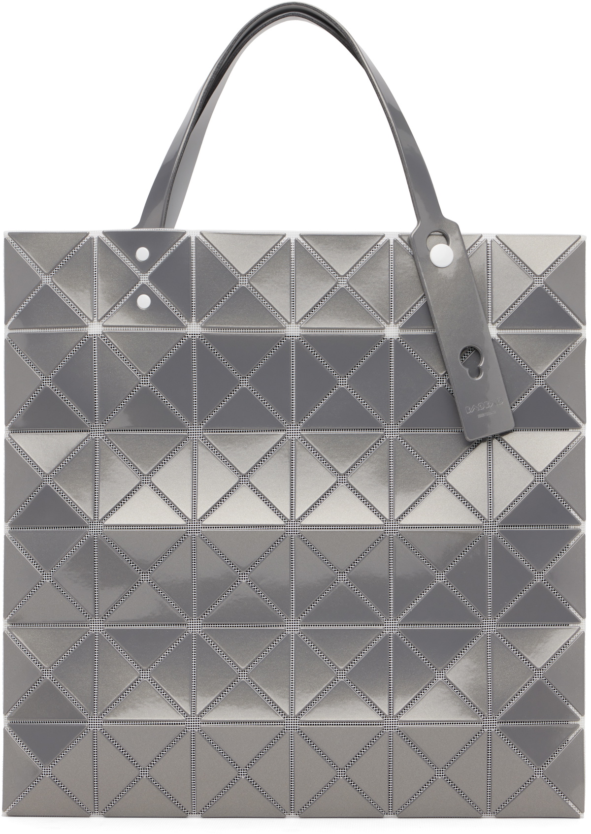 BAO BAO ISSEY MIYAKE Silver Lucent Metallic Tote