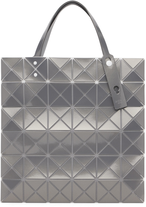Photo: BAO BAO ISSEY MIYAKE Silver Lucent Metallic Tote