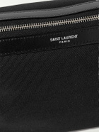SAINT LAURENT - Leather-Trimmed Canvas Belt Bag